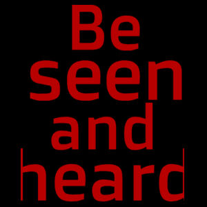 Be seen and heard - Kids Supply Hoodie Design