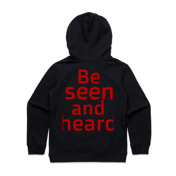 Be seen and heard - Kids Supply Hoodie Thumbnail